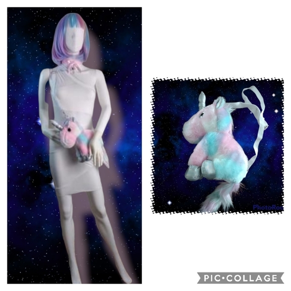 Unicorn plushie purse - Picture 3 of 11